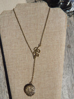 Brass Aromatherapy necklace