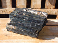 Black Tourmaline Crystal Display, Raw Black Tourmaline Stone, Black Crystal Tourmaline