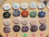 Engraved Elements Palm Stone Set, Gemstone Element Palm Stone Set, Element Palm Stones