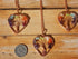 Rose Gold Heart Tree of Life Gemstone Pendants w/chain