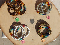 Chakra Bead Bracelets~ Howlite, Unakite, Tiger Eye, Labradorite
