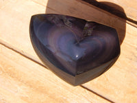 Rainbow Obsidian Heart Stone, Obsidian Rainbow Heart, Rainbow Heart Stone