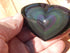 Rainbow Obsidian Heart Stone, Obsidian Rainbow Heart, Rainbow Heart Stone