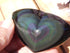 Rainbow Obsidian Heart Stone, Obsidian Rainbow Heart, Rainbow Heart Stone