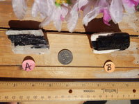 Black Tourmaline Crystal Matrix Display, Raw Black Tourmaline Stone, Black Crystal Tourmaline, Tourmaline Raw Black