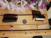 Black Tourmaline Crystal Matrix Display, Raw Black Tourmaline Stone, Black Crystal Tourmaline, Tourmaline Raw Black