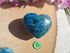 Apatite Crystal Heart Polished Heart Stone Puffy Heart