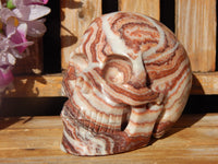 A++ Eastern Jasper Crystal Carved Stone Skull 5&quot;, Crystal Eastern Jasper Skull, Carved Eastern Jasper Skull Crystal, Crystal Carved Skull