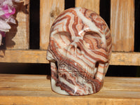 A++ Eastern Jasper Crystal Carved Stone Skull 5&quot;, Crystal Eastern Jasper Skull, Carved Eastern Jasper Skull Crystal, Crystal Carved Skull