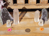 Crystal Combo Corner includes Amethyst Cut base, Rose Quartz Point Tower & Clear Quartz Point Tower