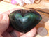 Rainbow Obsidian Heart Stone, Obsidian Rainbow Heart, Rainbow Heart Stone