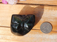 Rainbow Obsidian Butterfly Stone, Obsidian Rainbow Butterfly, Rainbow Butterfly Stone