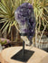 Amethyst Crystal Cluster Display with Stand, Crystal Amethyst Display Cluster, Cluster Amethyst Crystal Display, Amethyst Crystal