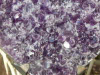 Amethyst Crystal Cluster Heart Geode W/Stand, Amethyst Heart Crystal, Heart Crystal Amethyst, Crystal Heart Geode