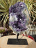 Amethyst Crystal Cluster Display with Stand, Crystal Amethyst Display Cluster, Cluster Amethyst Crystal Display, Amethyst Crystal