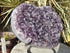 Amethyst Crystal Cluster Heart Geode W/Stand, Amethyst Heart Crystal, Heart Crystal Amethyst, Crystal Heart Geode