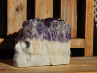 Chevron Amethyst Crystal Carved Stone Skull Cluster, Amethyst Chevron Crystal Carved Skull, Chevron Amethyst Skull, Crystal Amethyst Chevron