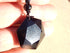 Obsidian Octagonal Necklace, Black Obsidian Polished Stone necklace, Necklace of Obsidian Black Octagon Polished Stone