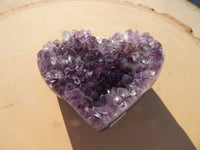 Amethyst Crystal Cluster Heart Geode, Amethyst Heart Crystal, Heart Crystal Amethyst, Crystal Heart Geode