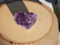 Amethyst Crystal Cluster Heart Geode, Amethyst Heart Crystal, Heart Crystal Amethyst, Crystal Heart Geode
