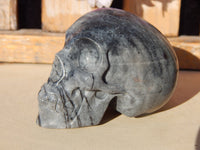 Network Jasper Crystal Carved Stone Skull 2&quot;, Crystal Network Jasper Skull, Stone Carved Network Jasper Skull, Carved Network Jasper Skull