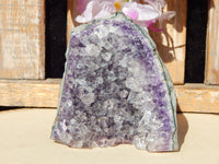 Amethyst Crystal Cluster Display Cut Base, Crystal Amethyst Cluster, Cluster Amethyst Crystal Display