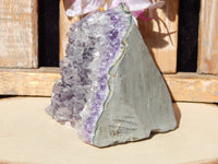 Amethyst Crystal Cluster Display Cut Base, Crystal Amethyst Cluster, Cluster Amethyst Crystal Display