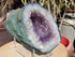Amethyst Crystal Cluster Geode, Crystal Amethyst Cluster Geode Display, Geode Amethyst Crystal Cluster