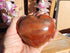 Petrified Wood Crystal Heart Polished Heart Stone Puffy Heart, Petrified Wood Heart, Crystal Petrified Wood Heart