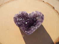 Amethyst Crystal Cluster Heart Geode, Amethyst Heart Crystal, Heart Crystal Amethyst, Crystal Heart Geode