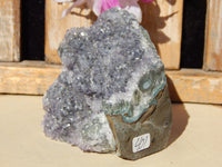 Amethyst Crystal Cluster Display Cut Base, Crystal Amethyst Cluster, Cluster Amethyst Crystal Display