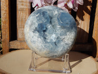 Celestite Crystal Cluster Sphere, Celestite Cluster Crystal Sphere, Crystal Celestite Sphere, Cluster Sphere Celestite Crystal
