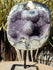 Amethyst Crystal Cluster Display with Stand, Crystal Amethyst Display Cluster, Cluster Amethyst Crystal Display, Amethyst Crystal