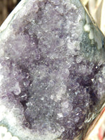 Amethyst Crystal Cluster Display with Stand, Crystal Amethyst Display Cluster, Cluster Amethyst Crystal Display, Amethyst Crystal