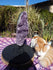 Amethyst Crystal Cluster Display with Stand, Crystal Amethyst Display Cluster, Cluster Amethyst Crystal Display, Amethyst Crystal