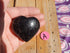 Rhodonite Crystal Heart Polished Heart Stone Puffy Heart, Rhodonite Crystal Heart, Crystal Rhodonite Heart, Rhodonite Stone Heart