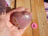 Rhodonite Crystal Heart Polished Heart Stone Puffy Heart, Rhodonite Crystal Heart, Crystal Rhodonite Heart, Rhodonite Stone Heart