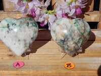 RARE**Chrysocolla Quartz Crystal Heart Polished Heart Stone Puffy Heart, Quartz Chrysocolla Crystal Heart, Crystal Heart, Chrysocolla Quartz