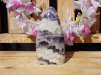 Chevron Amethyst Crystal Carved Free Form, Amethyst Chevron Crystal Polished Free Form, Chevron Amethyst Free Form, Free Form Amethyst