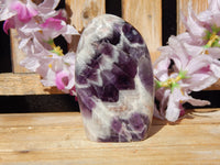 Chevron Amethyst Crystal Carved Free Form, Amethyst Chevron Crystal Polished Free Form, Chevron Amethyst Free Form, Free Form Amethyst