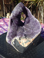 Amethyst Crystal Cluster Display Cut Base, Crystal Amethyst Cluster, Cluster Amethyst Crystal Display, Crystal Cluster Amethyst Display