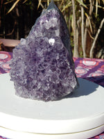 Amethyst Crystal Cluster Display Cut Base, Crystal Amethyst Cluster, Cluster Amethyst Crystal Display, Crystal Cluster Amethyst Display