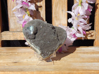 Rare** Gray Amethyst Crystal Cluster Heart Druzy Geode, Amethyst Heart Crystal, Heart Druzy Crystal Amethyst, Crystal Druzy Heart Geode