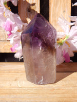 Amethyst Smoky Quartz Phantom Crystal Point, Amethyst Smoky Quartz Crystal, Amethyst Point Crystal, Phantom Amethyst Smoky Quartz Tower