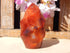 Carnelian Crystal Polished Free Form Flame, Crystal Carnelian Polished Stone Flame, Polished Carnelian Crystal Flame Free Form