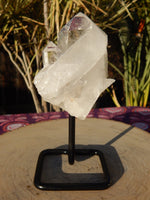 Clear Crystal Quartz Point Cluster on stand, Crystal Point Cluster, Quartz Crystal Point, Clear Quartz Crystal Point Cluster, Crystal Quartz