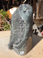 RARE** Black Amethyst Crystal Cut Base, Black Amethyst Crystal Display *RARE*, Crystal Cluster Black Amethyst cut base