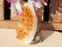 Citrine Crystal Cluster Geode Cut Base Polished, Polished Crystal Citrine Cluster, Citrine Cluster Geode Polished Crystal
