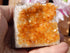 Citrine Crystal Cluster Geode Cut Base Polished, Polished Crystal Citrine Cluster, Citrine Cluster Geode Polished Crystal