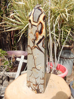 A++ Quality Septarian Dragon Crystal Stone Obelisk